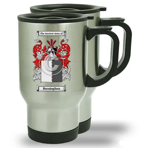 Burninghan Pair of Steel Travel Mugs