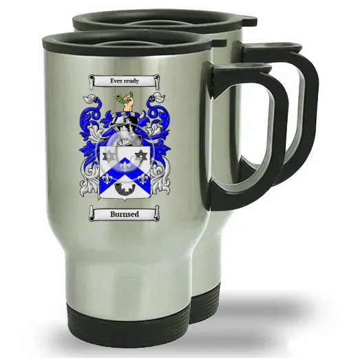 Burnsed Pair of Steel Travel Mugs