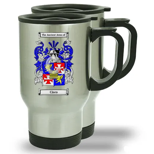 Cisco Pair of Steel Travel Mugs