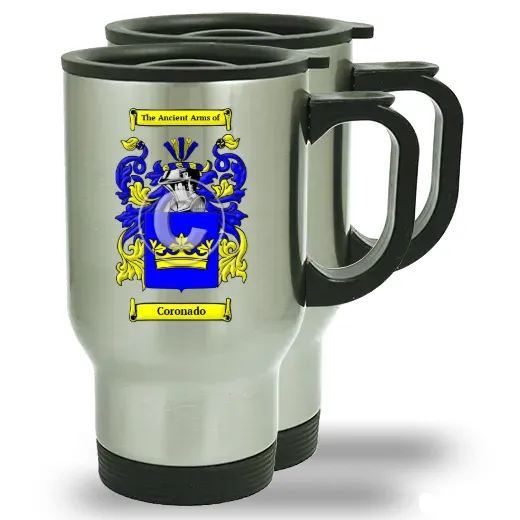 Coronado Pair of Steel Travel Mugs