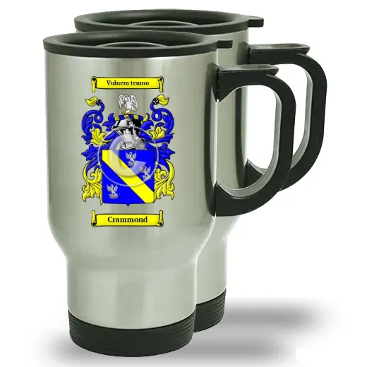 Crammond Pair of Steel Travel Mugs