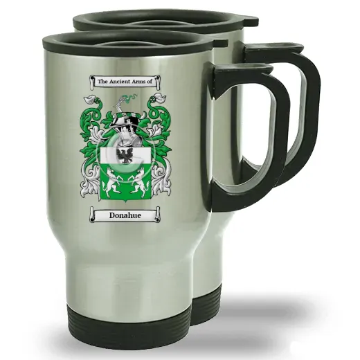 Donahue Pair of Steel Travel Mugs