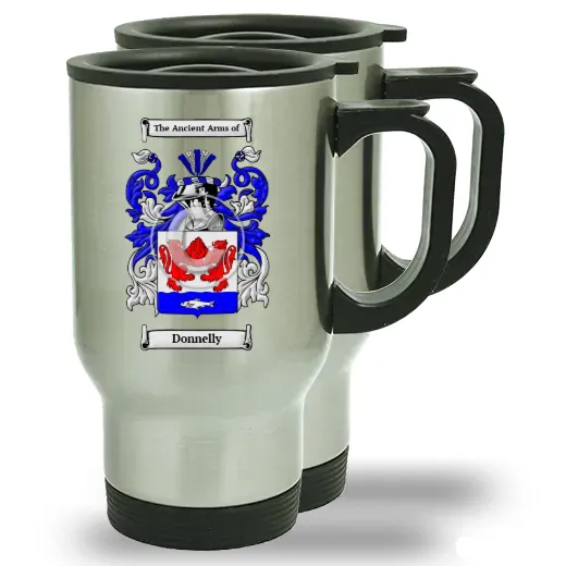 Donnelly Pair of Steel Travel Mugs