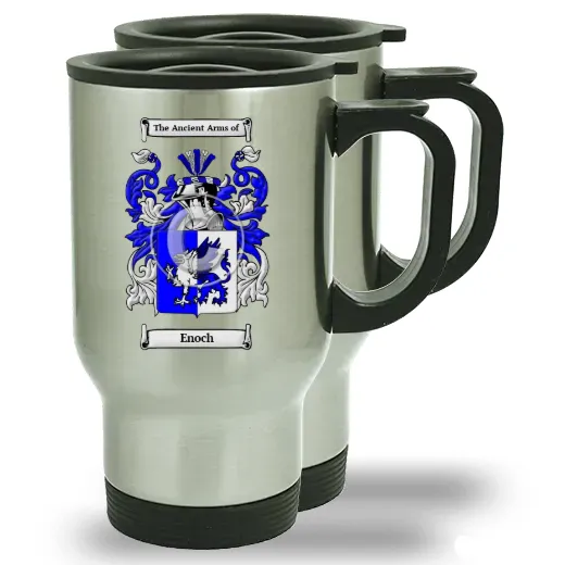 Enoch Pair of Steel Travel Mugs