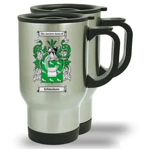 Erbinshaw Pair of Steel Travel Mugs