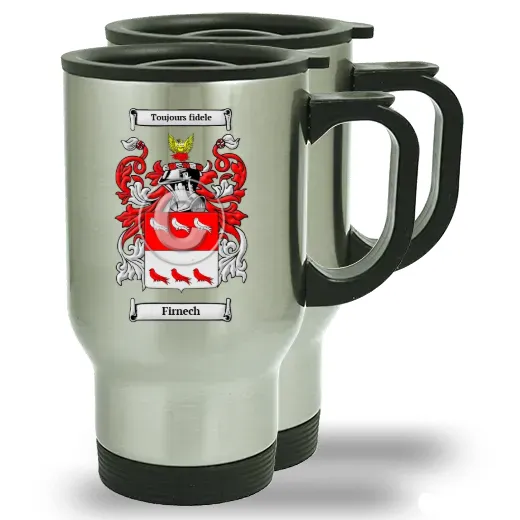Firnech Pair of Steel Travel Mugs