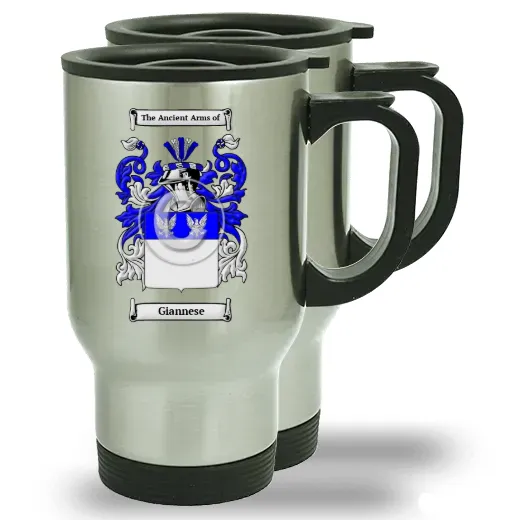 Giannese Pair of Steel Travel Mugs