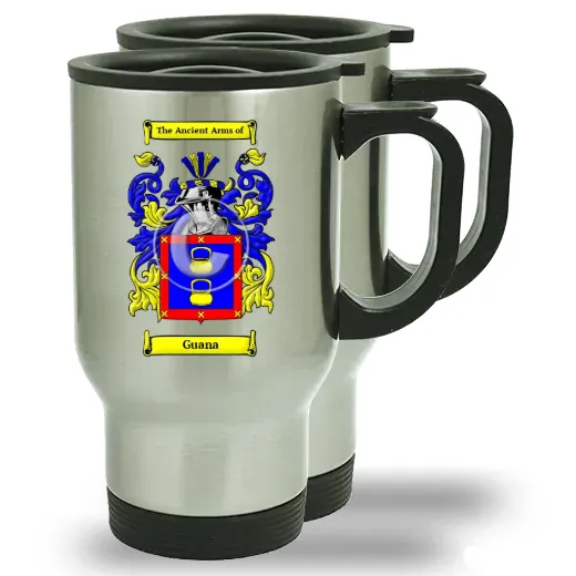 Guana Pair of Steel Travel Mugs