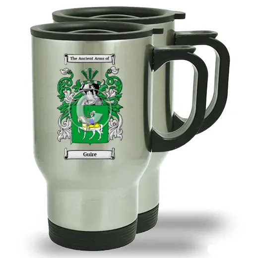 Guire Pair of Steel Travel Mugs