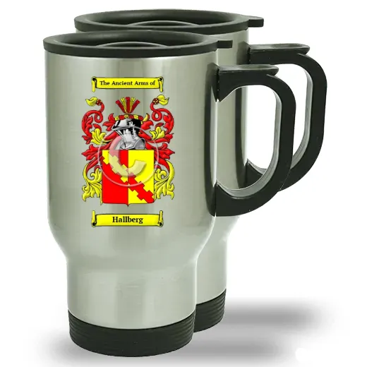 Hallberg Pair of Steel Travel Mugs