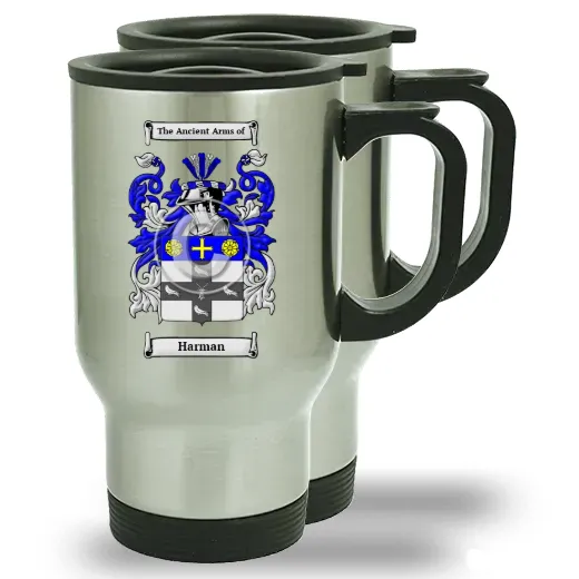 Harman Pair of Steel Travel Mugs