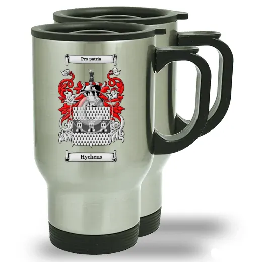 Hychens Pair of Steel Travel Mugs