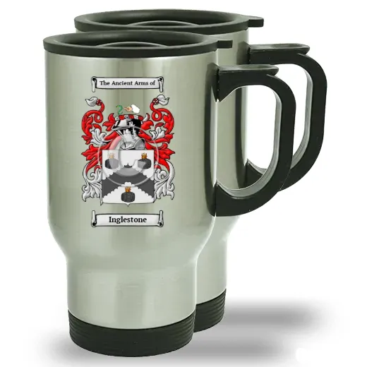 Inglestone Pair of Steel Travel Mugs