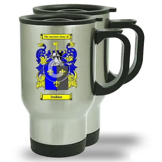 Jenkins Pair of Steel Travel Mugs