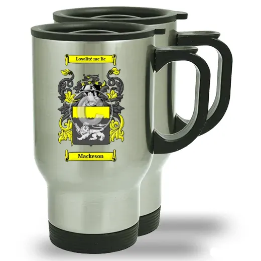 Mackeson Pair of Steel Travel Mugs