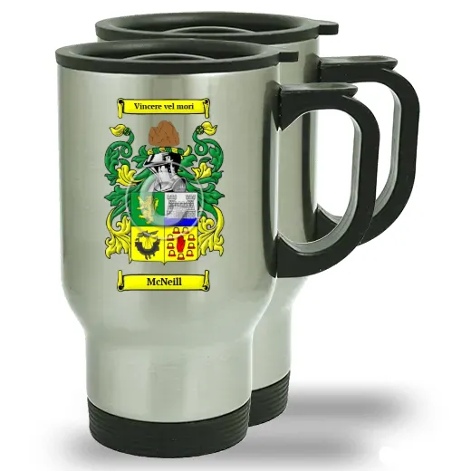 McNeill Pair of Steel Travel Mugs