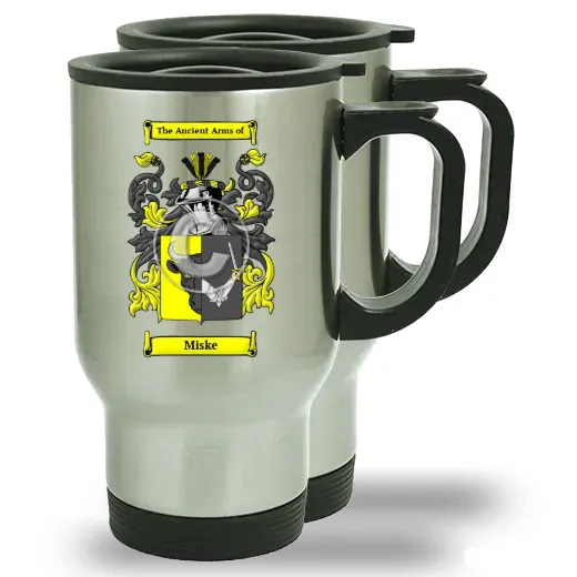 Miske Pair of Steel Travel Mugs