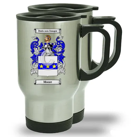 Moore Pair of Steel Travel Mugs