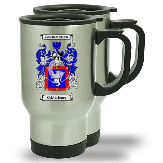 Ochterlonee Pair of Steel Travel Mugs