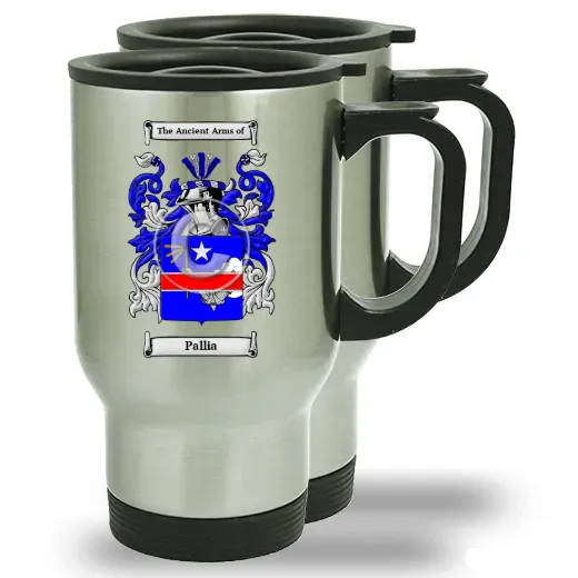 Pallia Pair of Steel Travel Mugs