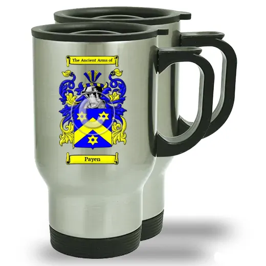 Payen Pair of Steel Travel Mugs