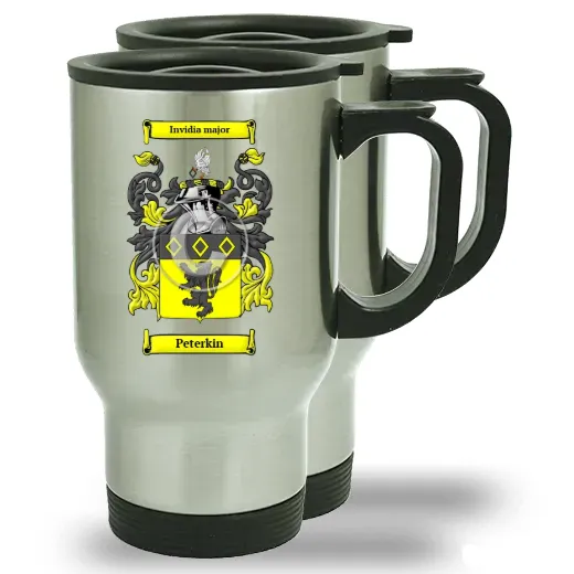 Peterkin Pair of Steel Travel Mugs
