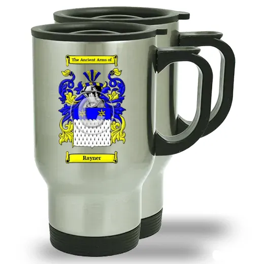 Rayner Pair of Steel Travel Mugs