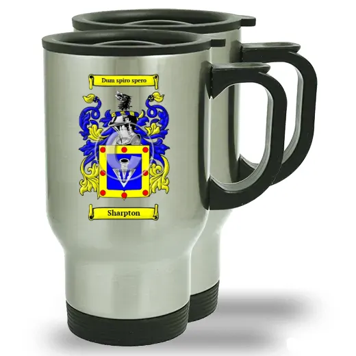Sharpton Pair of Steel Travel Mugs