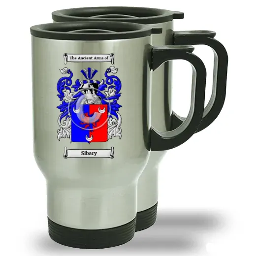 Sibary Pair of Steel Travel Mugs