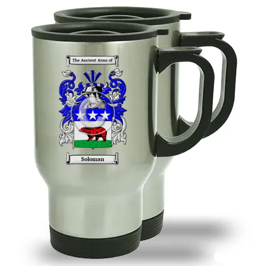 Soloman Pair of Steel Travel Mugs