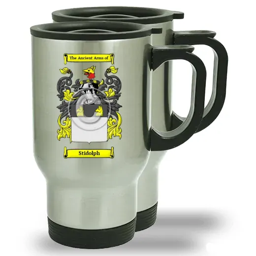 Stidolph Pair of Steel Travel Mugs