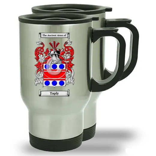 Taply Pair of Steel Travel Mugs