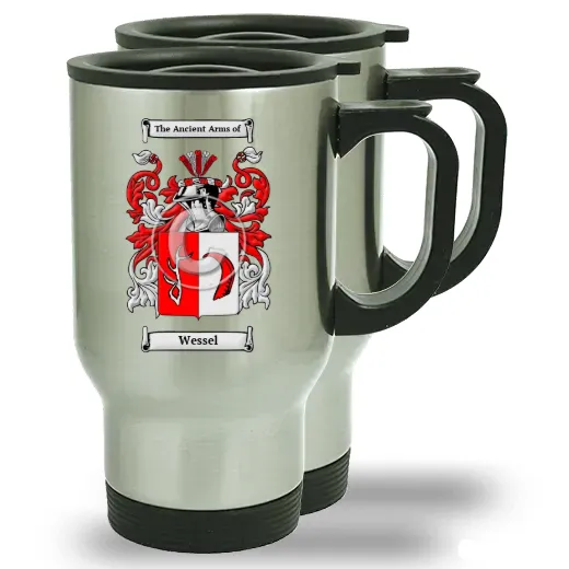 Wessel Pair of Steel Travel Mugs