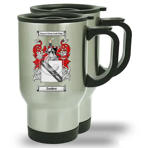 Zonkey Pair of Steel Travel Mugs