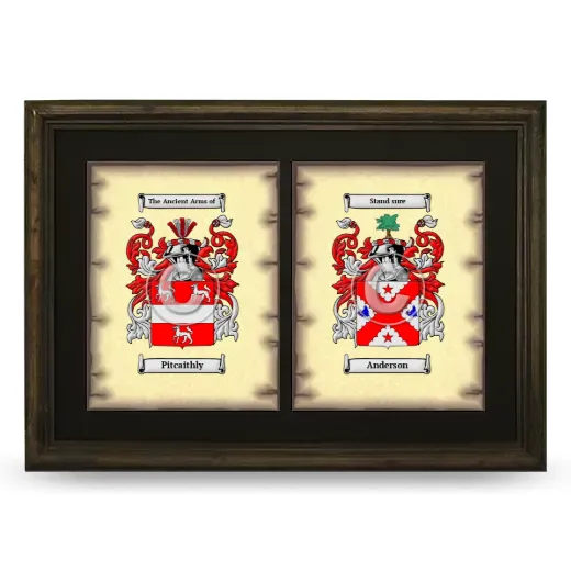Double Coat of Arms Framed - Brown