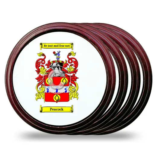 Peacock Set of 4 Coasters