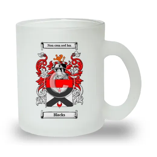 Blacks Frosted Glass Mug