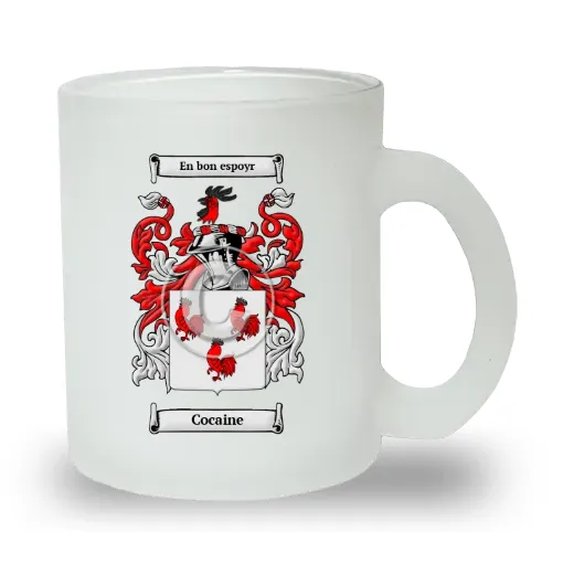 Cocaine Frosted Glass Mug