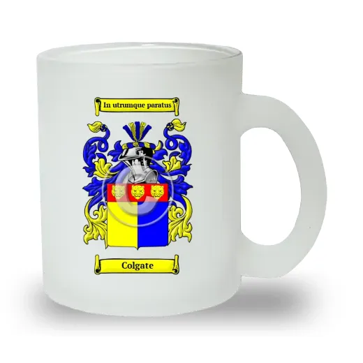 Colgate Frosted Glass Mug