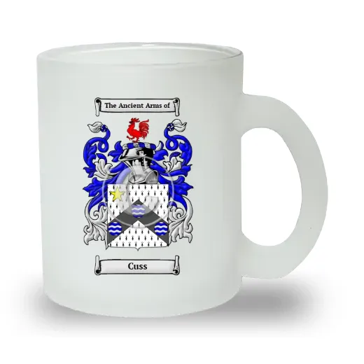 Cuss Frosted Glass Mug