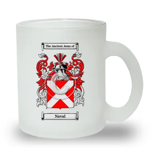 Naval Frosted Glass Mug