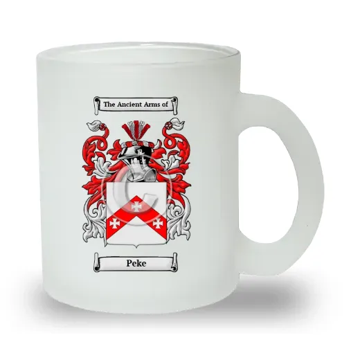 Peke Frosted Glass Mug