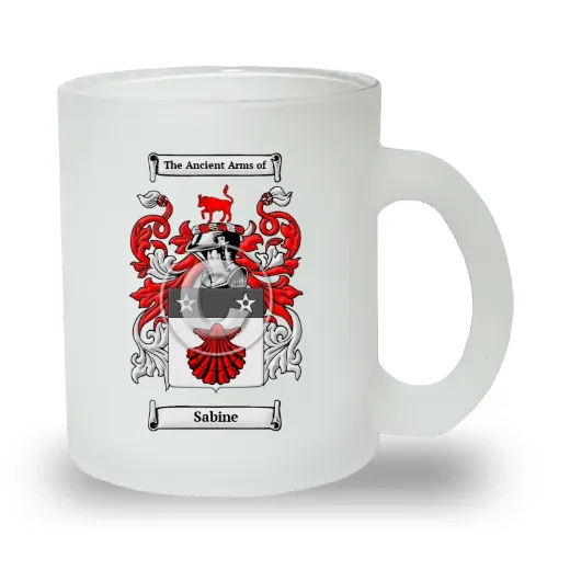 Sabine Frosted Glass Mug