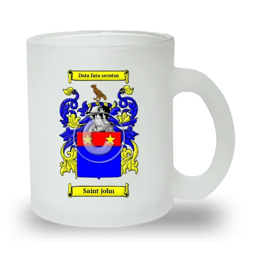 Saint john Frosted Glass Mug