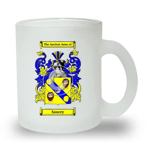 Saucey Frosted Glass Mug
