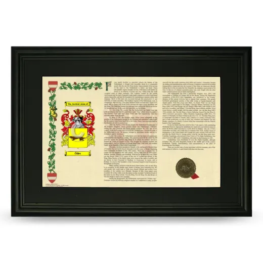 Öder Deluxe Armorial Landscape Framed- Black