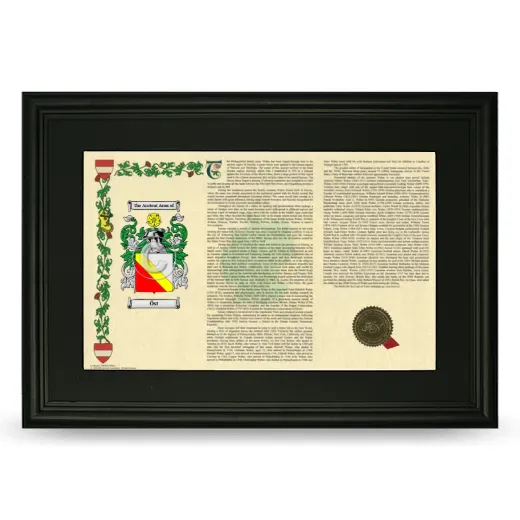 Öst Deluxe Armorial Landscape Framed- Black