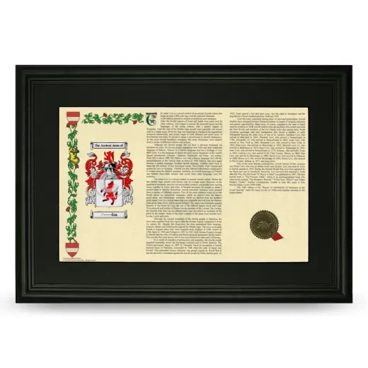 -'-----fox Deluxe Armorial Landscape Framed- Black