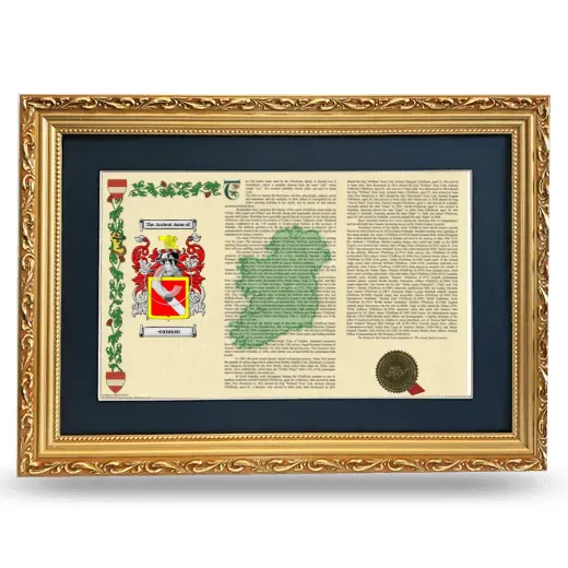 -cannon Deluxe Armorial Landscape Framed - Gold