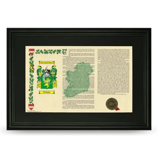 O'Conner Deluxe Armorial Landscape Framed- Black